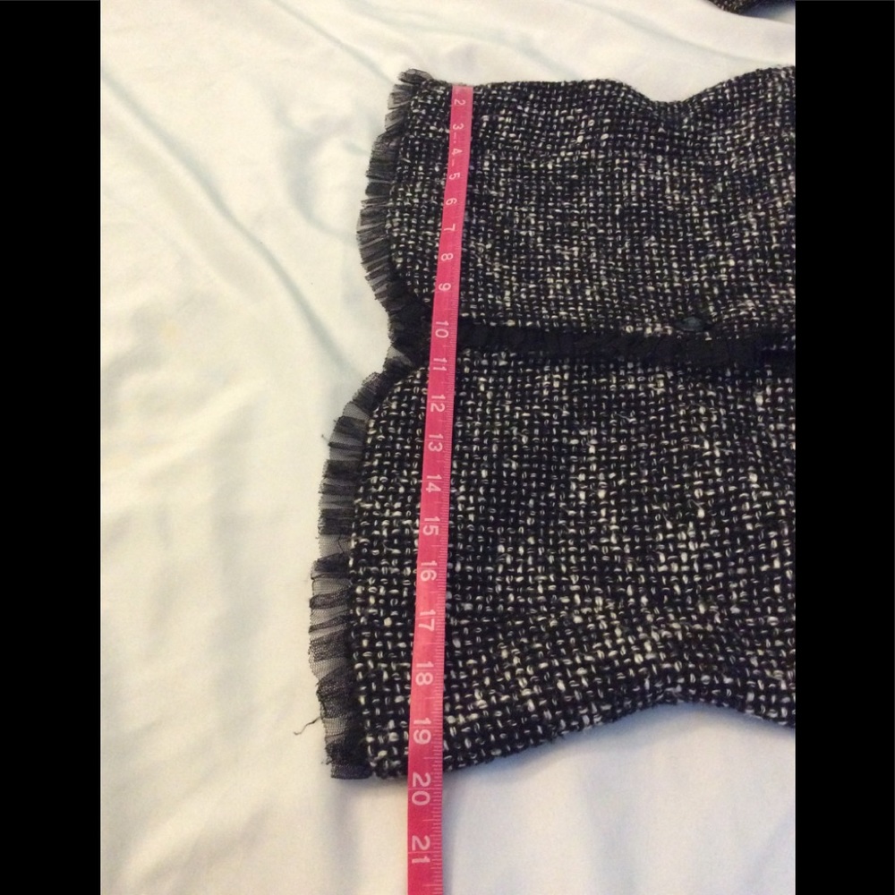 Karen Kane Great Black & Ivory Woven Jacket sz 8 - Picture 15 of 16